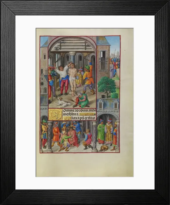 Framed Print : The Flagellation; Spinola Hours, about 1510-1520. Creator: Master of James IV of Scotland Framed Print : The Flagellation; Spinola Hours, about 1510-1520. Creator: Master of James IV of Scotland