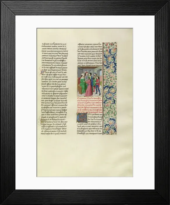 Framed Print : John of Gaunt and the King of Portugal in Santiago, c1380s; about 1480-1483. Creator: Master of the Copenhagen Caesar Framed Print : John of Gaunt and the King of Portugal in Santiago, c1380s; about 1480-1483. Creator: Master of the Copenhagen Caesar