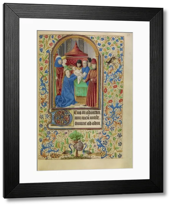 Framed Print : The Presentation in the Temple; Book of Hours, about 1466-1470. Creator: Master of Jacques of Luxembourg Framed Print : The Presentation in the Temple; Book of Hours, about 1466-1470. Creator: Master of Jacques of Luxembourg