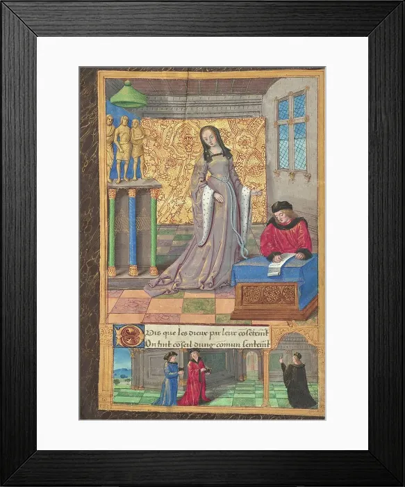Framed Print : The Peerless Lady is Proclaimed the Most Beautiful Woman, about 1493. Creator: Master of the Chronique Scandaleuse Framed Print : The Peerless Lady is Proclaimed the Most Beautiful Woman, about 1493. Creator: Master of the Chronique Scandaleuse