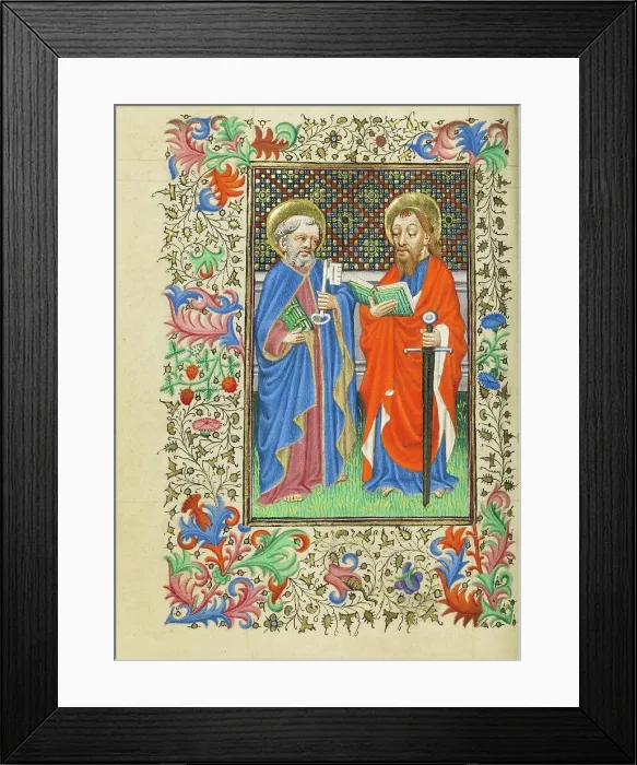 Framed Print : Saints Peter and Paul; Book of Hours, about 1430-1440. Creator: Fastolf Master Framed Print : Saints Peter and Paul; Book of Hours, about 1430-1440. Creator: Fastolf Master