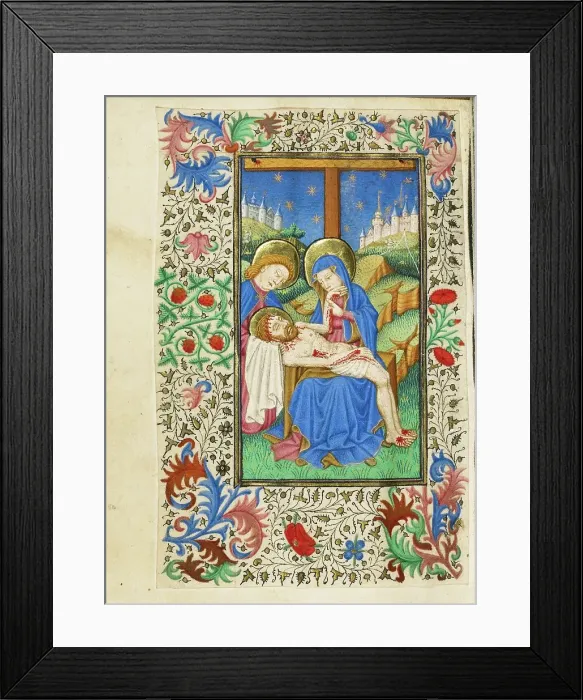 Framed Print : The Pieta; Book of Hours, about 1430-1440. Creator: Fastolf Master Framed Print : The Pieta; Book of Hours, about 1430-1440. Creator: Fastolf Master