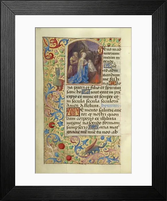 Framed Print : Nativity; Poncher Hours, about 1500. Creator: Master of the Chronique Scandaleuse Framed Print : Nativity; Poncher Hours, about 1500. Creator: Master of the Chronique Scandaleuse
