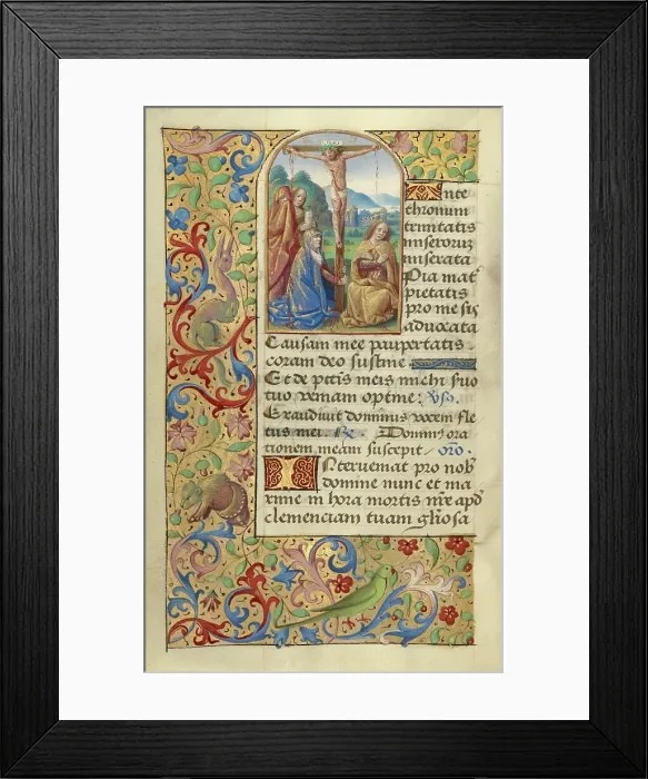 Framed Print : Crucifixion; Poncher Hours, about 1500. Creator: Master of the Chronique Scandaleuse Framed Print : Crucifixion; Poncher Hours, about 1500. Creator: Master of the Chronique Scandaleuse