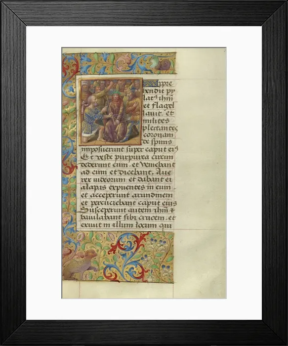 Framed Print : Flagellation; Poncher Hours, about 1500. Creator: Master of the Chronique Scandaleuse Framed Print : Flagellation; Poncher Hours, about 1500. Creator: Master of the Chronique Scandaleuse