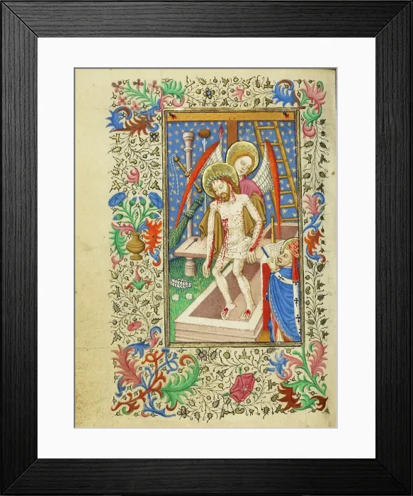 Framed Print : The Mass of Saint Gregory; Book of Hours, about 1430-1440. Creator: Fastolf Master Framed Print : The Mass of Saint Gregory; Book of Hours, about 1430-1440. Creator: Fastolf Master