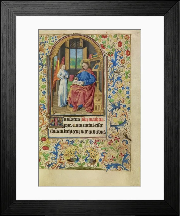 Framed Print : Saint Matthew; Book of Hours, about 1466-1470. Creator: Master of Jacques of Luxembourg Framed Print : Saint Matthew; Book of Hours, about 1466-1470. Creator: Master of Jacques of Luxembourg