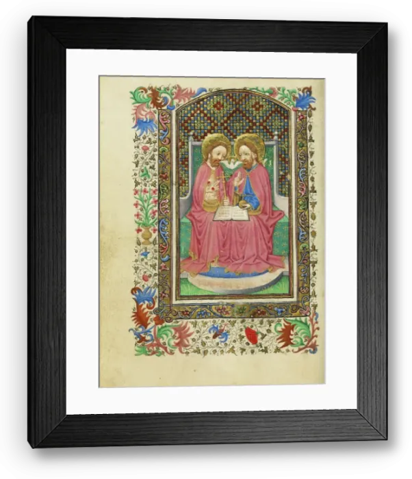 Framed Print : The Trinity; Book of Hours, about 1430-1440. Creator: Fastolf Master Framed Print : The Trinity; Book of Hours, about 1430-1440. Creator: Fastolf Master