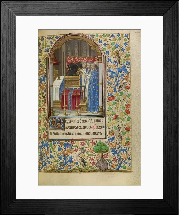 Framed Print : Office of the Dead; Book of Hours, about 1466-1470. Creator: Master of Jacques of Luxembourg Framed Print : Office of the Dead; Book of Hours, about 1466-1470. Creator: Master of Jacques of Luxembourg
