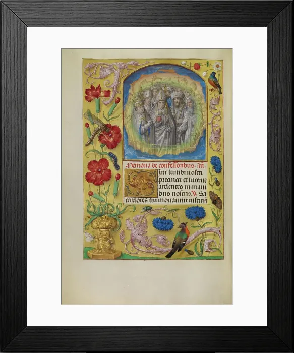 Framed Print : Confessor Saints; Spinola Hours, about 1510-1520. Creator: Master of James IV of Scotland Framed Print : Confessor Saints; Spinola Hours, about 1510-1520. Creator: Master of James IV of Scotland