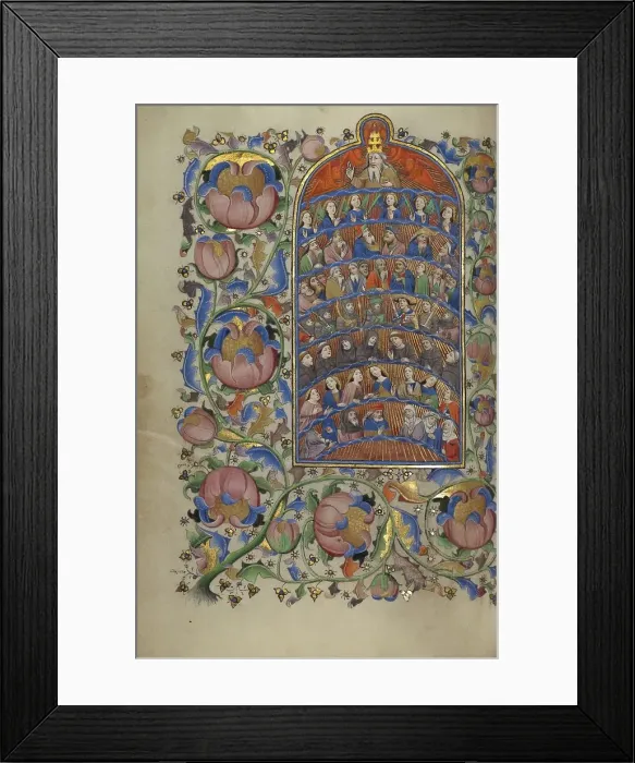 Framed Print : All Saints; Book of Hours, about 1450-1455. Creator: Master of Guillebert de Mets Framed Print : All Saints; Book of Hours, about 1450-1455. Creator: Master of Guillebert de Mets