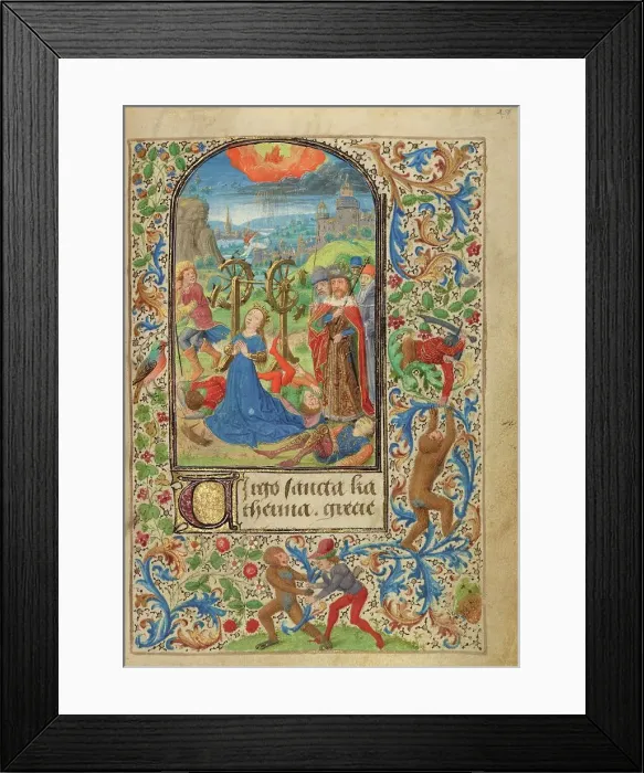 Framed Print : The Martyrdom of Saint Catherine; Prayer Book of Charles the Bold, 1469. Creator: Lieven van Lathem Framed Print : The Martyrdom of Saint Catherine; Prayer Book of Charles the Bold, 1469. Creator: Lieven van Lathem