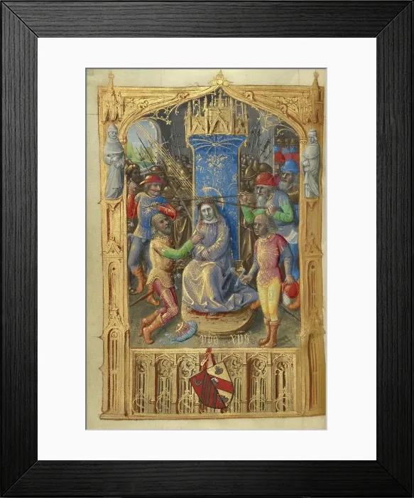 Framed Print : Mocking of Christ; Poncher Hours, about 1500. Creator: Master of Cardinal Bourbon Framed Print : Mocking of Christ; Poncher Hours, about 1500. Creator: Master of Cardinal Bourbon