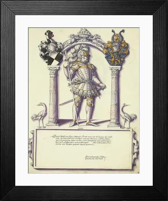 Framed Print : Wolf Hohenzollern; Chronicle of the Hohenzollern Family, about 1572. Creator: Jorg Ziegler Framed Print : Wolf Hohenzollern; Chronicle of the Hohenzollern Family, about 1572. Creator: Jorg Ziegler
