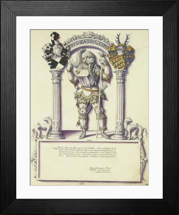 Framed Print : Otto Hohenzollern; Chronicle of the Hohenzollern Family, about 1572. Creator: Jorg Ziegler Framed Print : Otto Hohenzollern; Chronicle of the Hohenzollern Family, about 1572. Creator: Jorg Ziegler