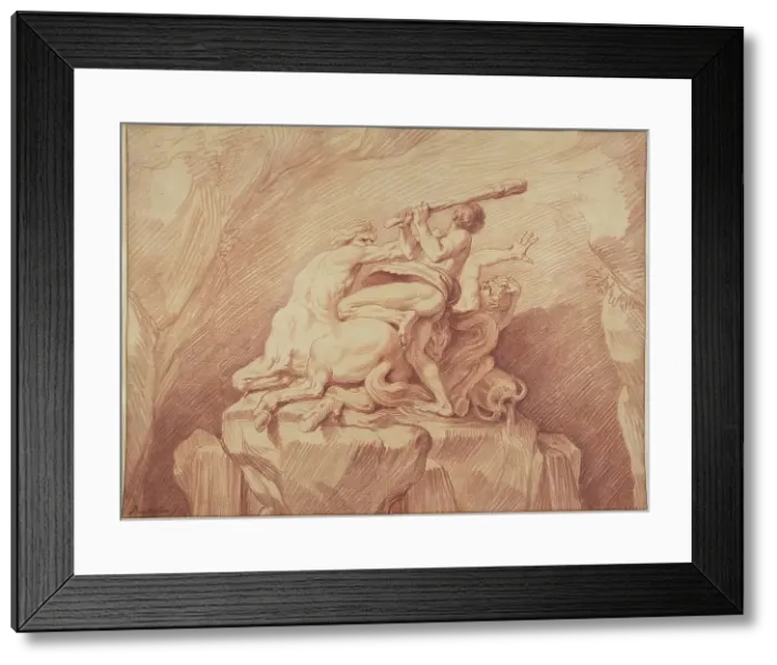 Framed Print : Hercules Subduing the Centaurs, about 1735-1740. Creator: Edme Bouchardon Framed Print : Hercules Subduing the Centaurs, about 1735-1740. Creator: Edme Bouchardon