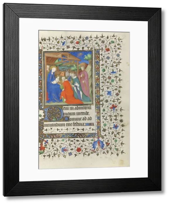 Framed Print : The Adoration of the Magi; Book of Hours, about 1415-1420. Creators: Boucicaut Master, Workshop of the Boucicaut Master Framed Print : The Adoration of the Magi; Book of Hours, about 1415-1420. Creators: Boucicaut Master, Workshop of the Boucicaut Master