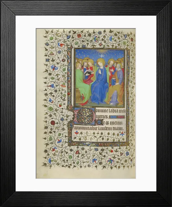 Framed Print : Pentecost; Book of Hours, about 1415-1420. Creators: Boucicaut Master, Workshop of the Boucicaut Master Framed Print : Pentecost; Book of Hours, about 1415-1420. Creators: Boucicaut Master, Workshop of the Boucicaut Master