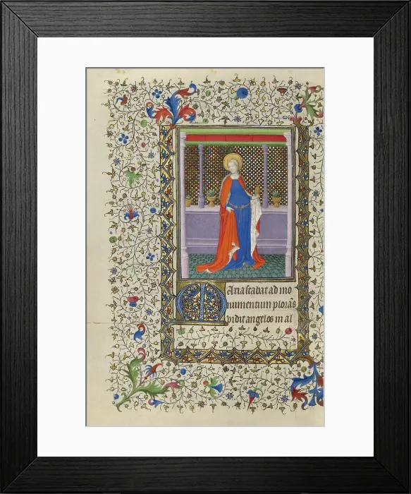 Framed Print : Mary Magdalene; Book of Hours, about 1415-1420. Creator: Boucicaut Master Framed Print : Mary Magdalene; Book of Hours, about 1415-1420. Creator: Boucicaut Master
