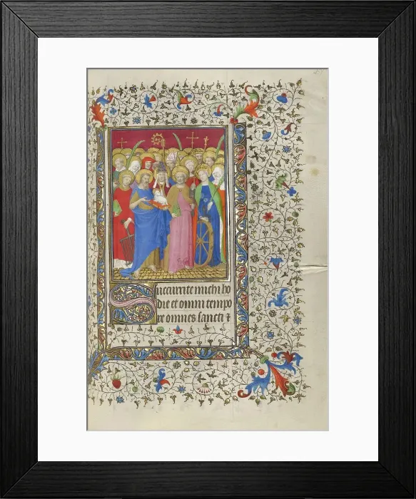 Framed Print : All Saints; Book of Hours, about 1415-1420. Creator: Boucicaut Master Framed Print : All Saints; Book of Hours, about 1415-1420. Creator: Boucicaut Master