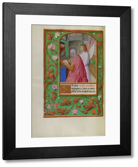 Framed Print : Saint Matthew; Spinola Hours, about 1510-1520. Creator: Unknown Framed Print : Saint Matthew; Spinola Hours, about 1510-1520. Creator: Unknown