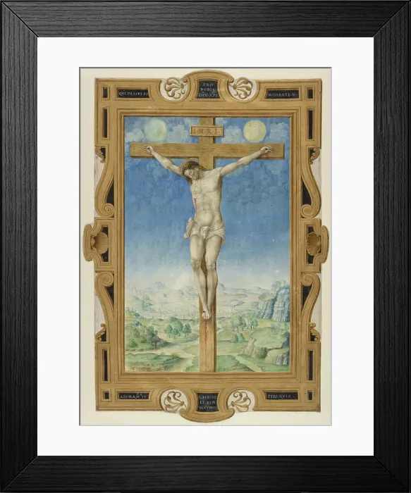 Framed Print : The Crucifixion, about 1545. Creator: Vincent Raymond Framed Print : The Crucifixion, about 1545. Creator: Vincent Raymond