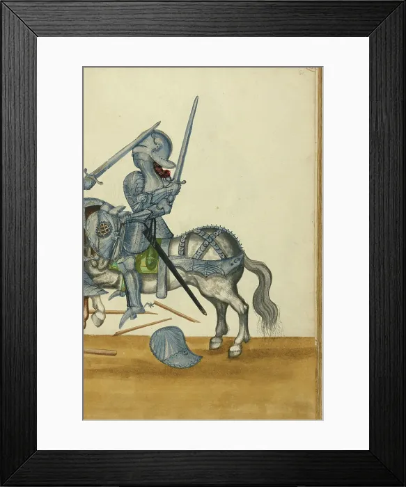 Framed Print : A Tournament Contest, about 1560-1570. Creator: Unknown Framed Print : A Tournament Contest, about 1560-1570. Creator: Unknown
