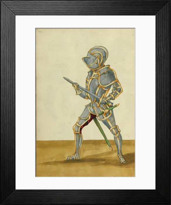 Framed Print : A Man in Armor, about 1560-1570. Creator: Unknown Framed Print : A Man in Armor, about 1560-1570. Creator: Unknown