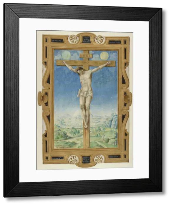 Framed Print : Miniature from a Missal, about 1545. Creator: Vincent Raymond Framed Print : Miniature from a Missal, about 1545. Creator: Vincent Raymond