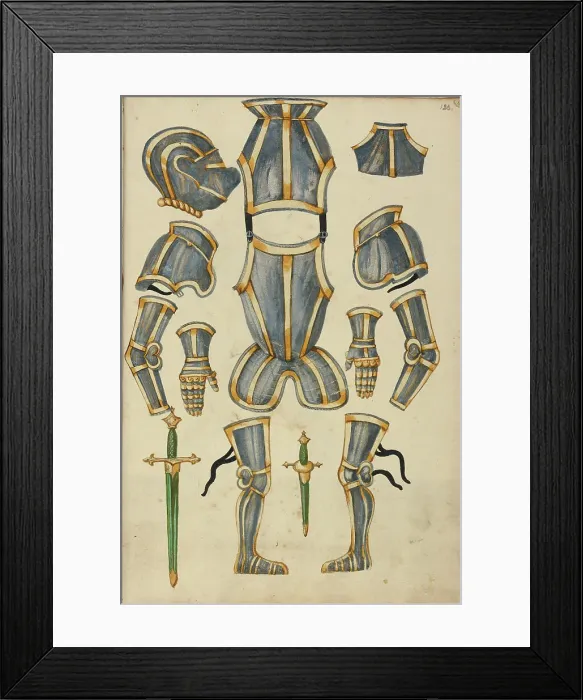 Framed Print : Armor, about 1560-1570. Creator: Unknown Framed Print : Armor, about 1560-1570. Creator: Unknown