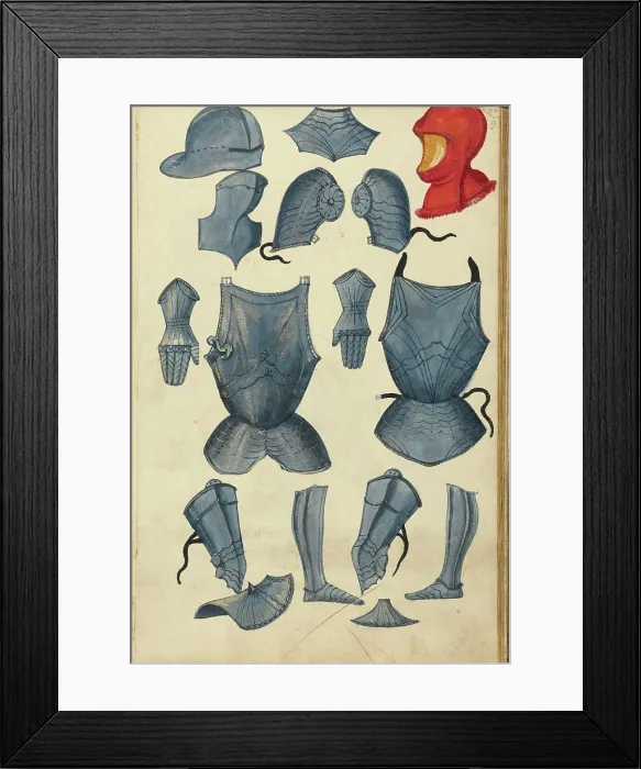 Framed Print : Tournament Armor, about 1560-1570. Creator: Unknown Framed Print : Tournament Armor, about 1560-1570. Creator: Unknown