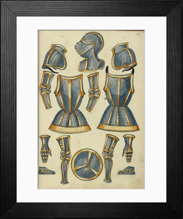 Framed Print : Armor, about 1560-1570. Creator: Unknown Framed Print : Armor, about 1560-1570. Creator: Unknown