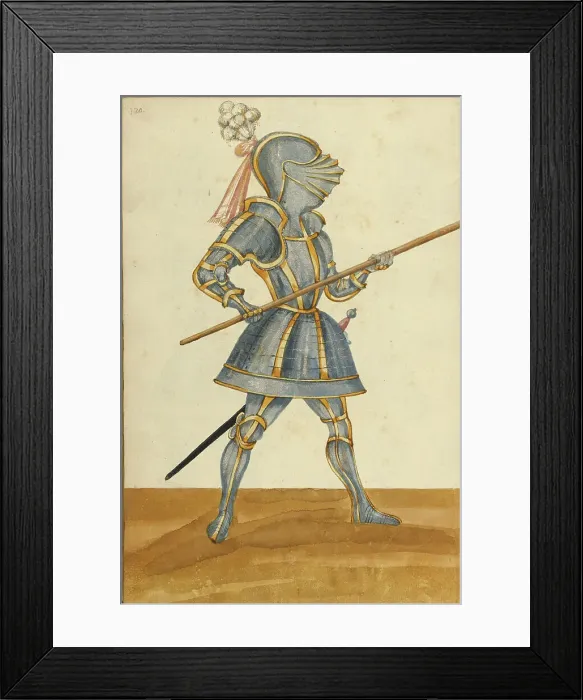 Framed Print : A Man in Armor, about 1560-1570. Creator: Unknown Framed Print : A Man in Armor, about 1560-1570. Creator: Unknown