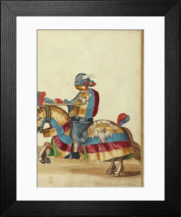 Framed Print : A Tournament Contest, about 1560-1570. Creator: Unknown Framed Print : A Tournament Contest, about 1560-1570. Creator: Unknown