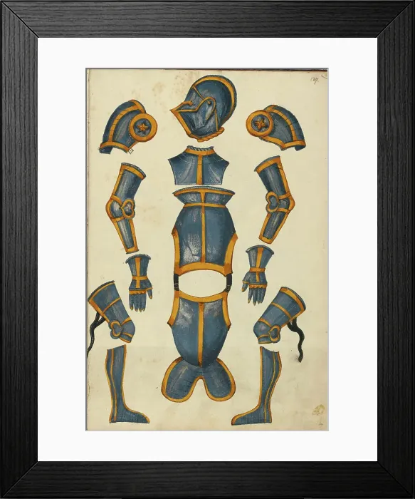 Framed Print : Armor, about 1560-1570. Creator: Unknown Framed Print : Armor, about 1560-1570. Creator: Unknown
