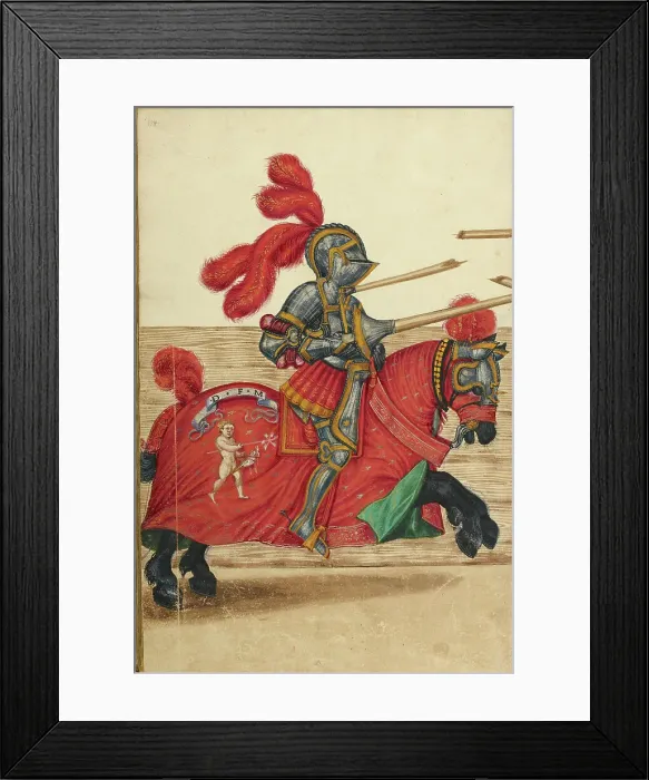 Framed Print : A Tournament Contest, about 1560-1570. Creator: Unknown Framed Print : A Tournament Contest, about 1560-1570. Creator: Unknown