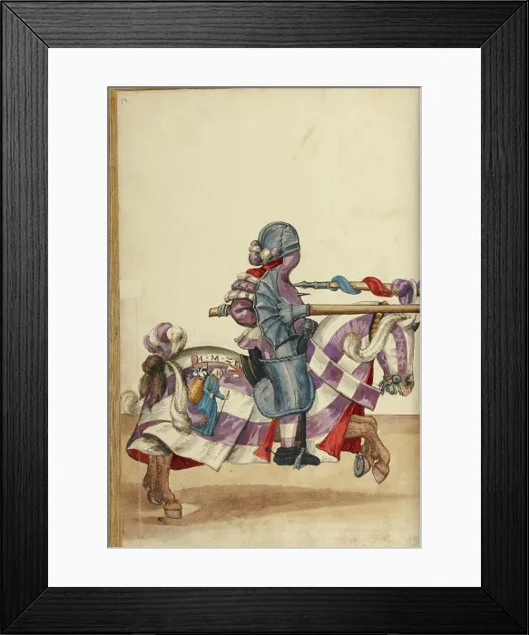 Framed Print : A Tournament Contest, about 1560-1570. Creator: Unknown Framed Print : A Tournament Contest, about 1560-1570. Creator: Unknown