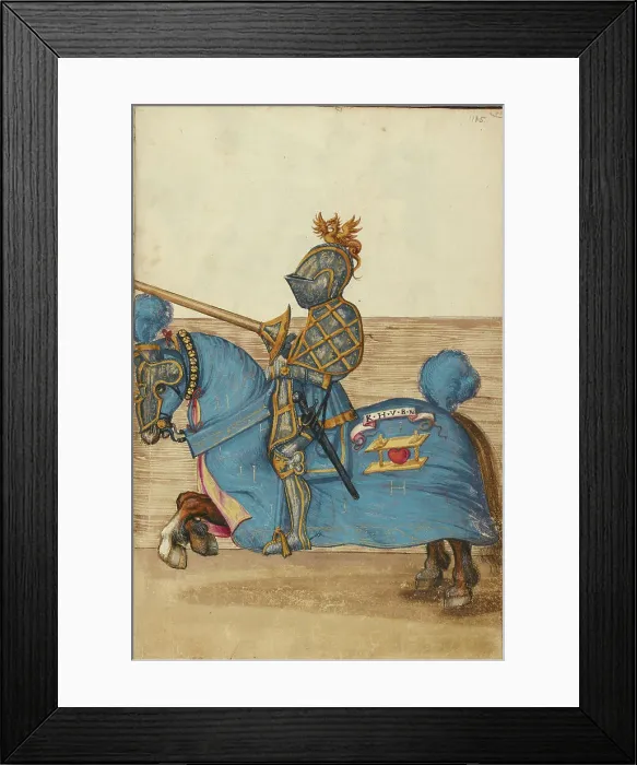 Framed Print : A Tournament Contest, about 1560-1570. Creator: Unknown Framed Print : A Tournament Contest, about 1560-1570. Creator: Unknown