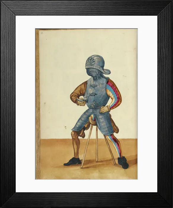 Framed Print : A Man in Armor, about 1560-1570. Creator: Unknown Framed Print : A Man in Armor, about 1560-1570. Creator: Unknown
