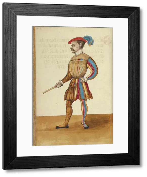 Framed Print : A Herald, about 1560-1570. Creator: Unknown Framed Print : A Herald, about 1560-1570. Creator: Unknown