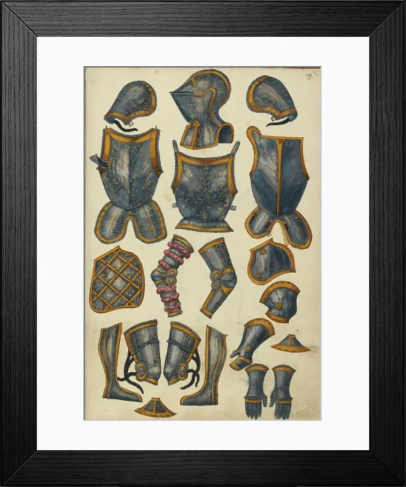 Framed Print : Armor, about 1560-1570. Creator: Unknown Framed Print : Armor, about 1560-1570. Creator: Unknown