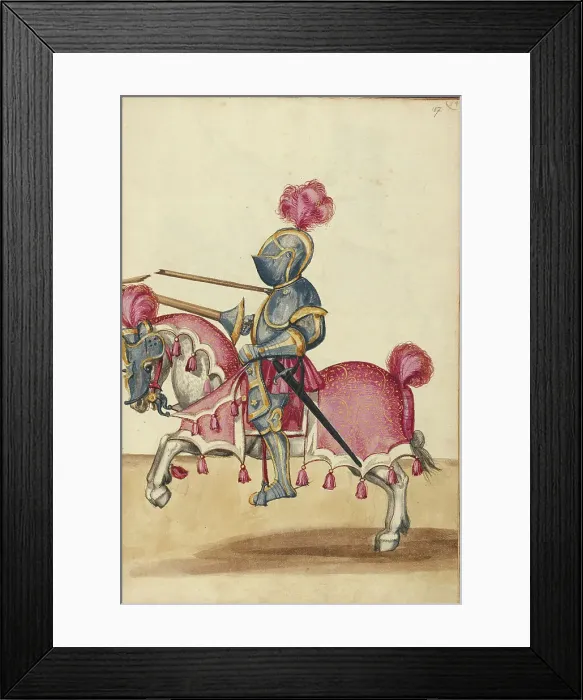 Framed Print : A Tournament Contest, about 1560-1570. Creator: Unknown Framed Print : A Tournament Contest, about 1560-1570. Creator: Unknown