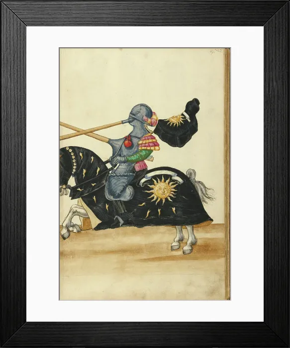 Framed Print : A Tournament Contest, about 1560-1570. Creator: Unknown Framed Print : A Tournament Contest, about 1560-1570. Creator: Unknown