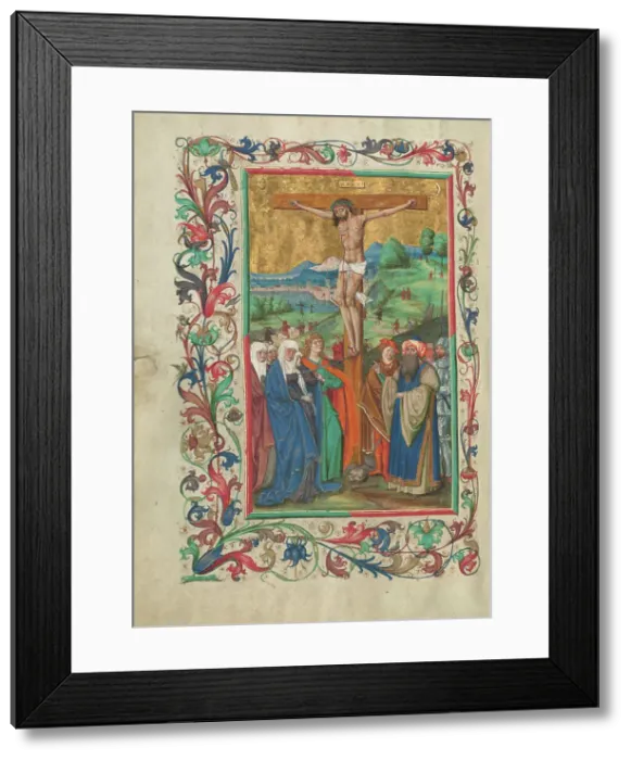 Framed Print : The Crucifixion; Missal, about 1500-1505. Creator: Unknown Framed Print : The Crucifixion; Missal, about 1500-1505. Creator: Unknown