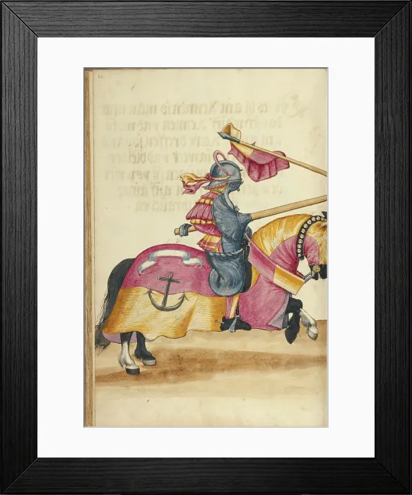 Framed Print : A Tournament Contest, about 1560-1570. Creator: Unknown Framed Print : A Tournament Contest, about 1560-1570. Creator: Unknown