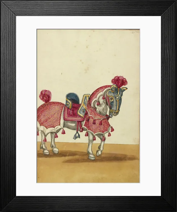 Framed Print : A Horse in Armor, about 1560-1570. Creator: Unknown Framed Print : A Horse in Armor, about 1560-1570. Creator: Unknown