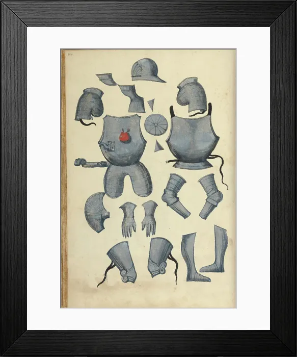 Framed Print : Tournament Armor, about 1560-1570. Creator: Unknown Framed Print : Tournament Armor, about 1560-1570. Creator: Unknown