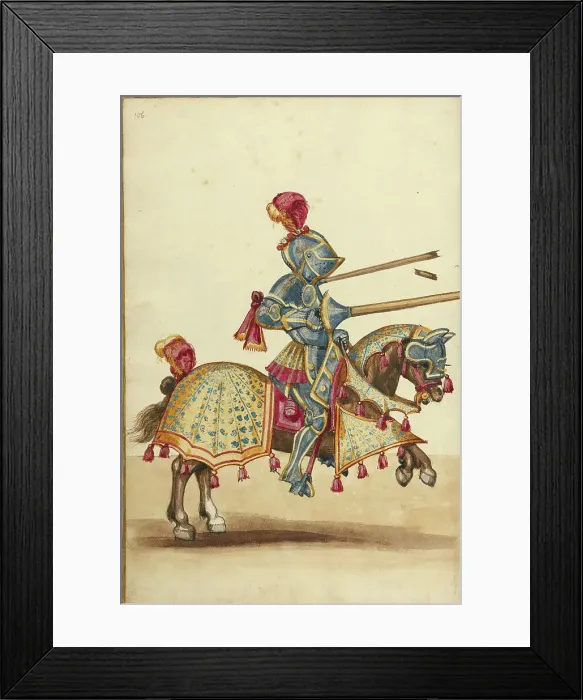 Framed Print : A Tournament Contest, about 1560-1570. Creator: Unknown Framed Print : A Tournament Contest, about 1560-1570. Creator: Unknown