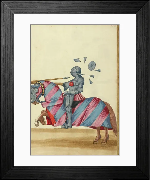 Framed Print : A Tournament Contest, about 1560-1570. Creator: Unknown Framed Print : A Tournament Contest, about 1560-1570. Creator: Unknown