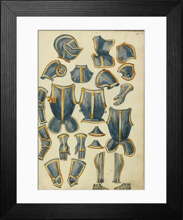 Framed Print : Armor, about 1560-1570. Creator: Unknown Framed Print : Armor, about 1560-1570. Creator: Unknown